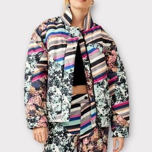 New Free People Black Diamond Puffer Jacket